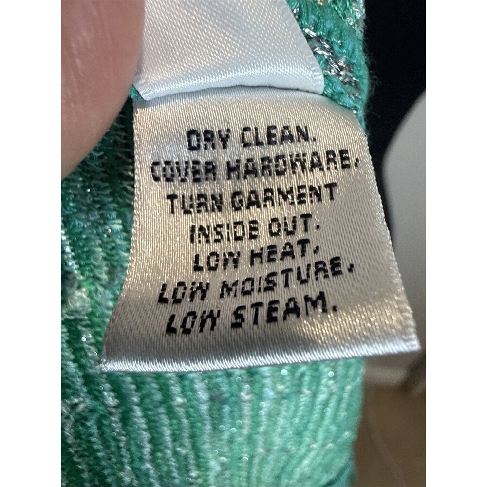 St. John Suit Set Green Tweed Blazer Sz 12 and Skirt Sz 10 Quiet Luxury Dog Show - Picture 15 of 16
